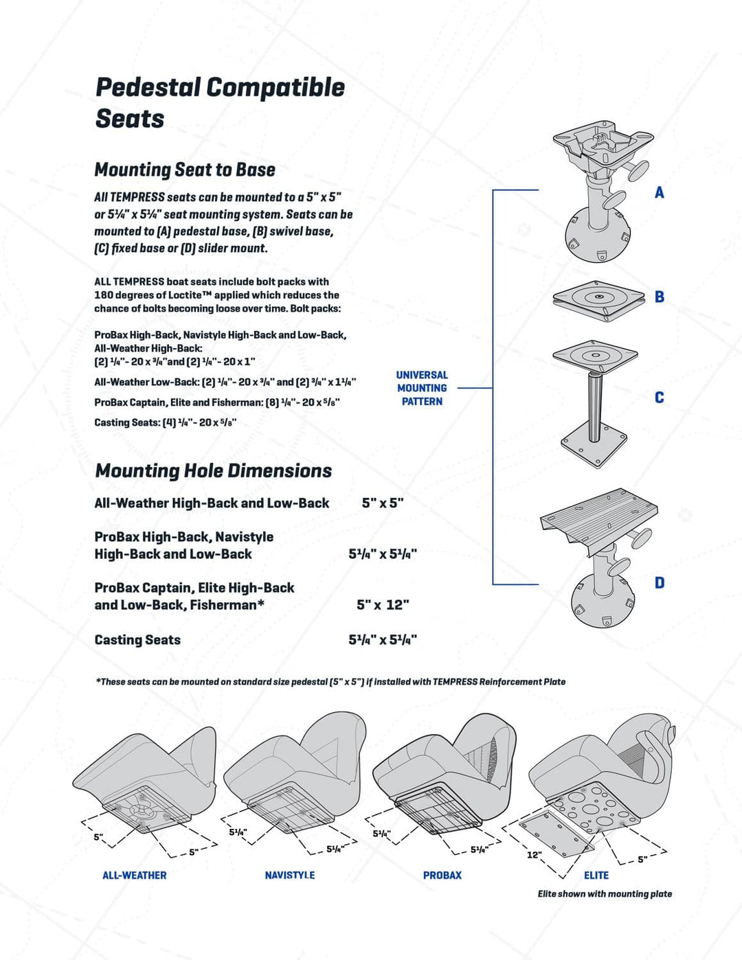 Tempress ProBax Orthopädischer Klappsitz mit hoher Rückenlehne Schwarz/Anthrazit/Carbon, Schwarz/Ant