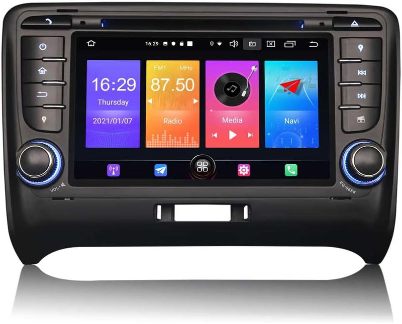 Android 11 Autoradio Navi für Audi TT MK2 2006-2014 2 Din Carplay Android Auto Bluetooth WiFi SWC A2