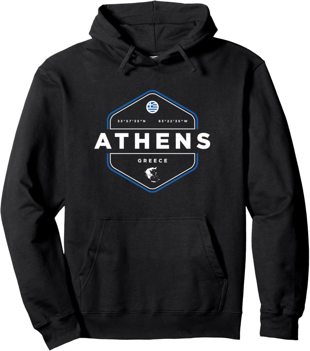 Athens Greece Pullover Hoodie