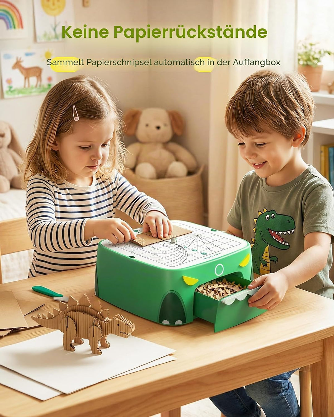 Sicherer Elektrischer Kartonschneider für Kinder, DIY Upcycling von Pappe für praktisches Lernen und