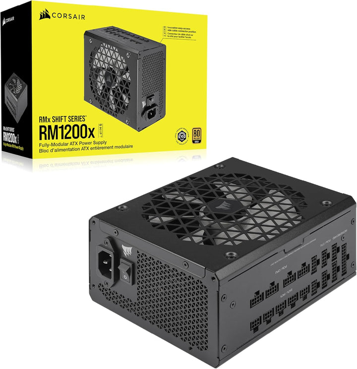 Corsair RM1200x Shift Vollmodulares ATX-Netzteil - Modulare Seitenschnittstelle - ATX 3.0- & PCIe 5.