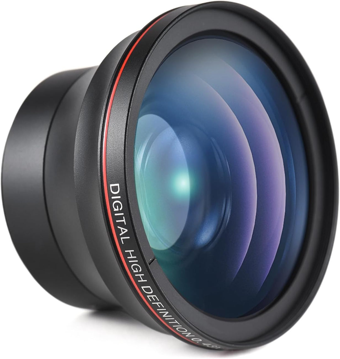 58-mm-Kameraobjektiv-Set mit 0,43 X Weitwinkelobjektiv + Makroobjektiv, Ersatz für Canon EOS 70D/77D