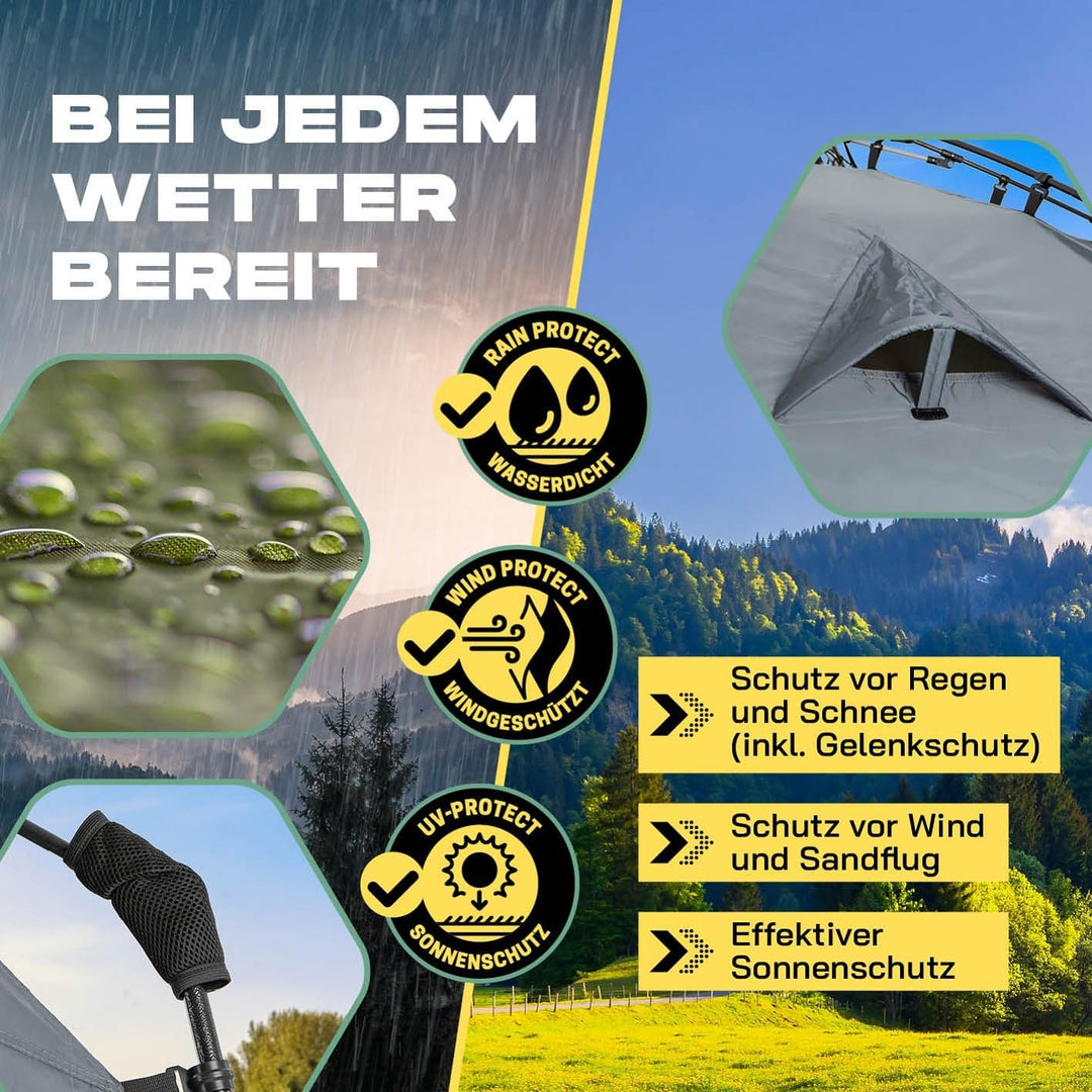 LUMALAND Premium Duschzelt | Toilettenzelt für Indoor &amp; Outdoor | Mobiles Umkleidezelt &amp; Lagerzelt |