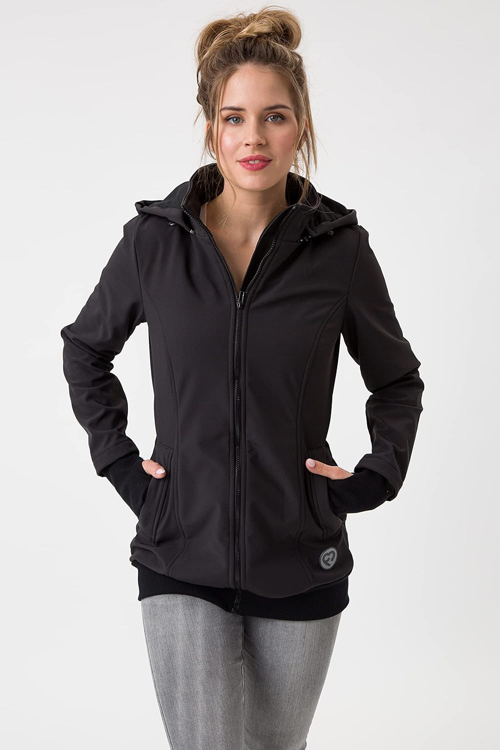 fun2bemum EVEREST 6in1 BACK/FRONT Softshell Jacke, Tragejacke, Babytragejacke,Schwangerschaftsjacke