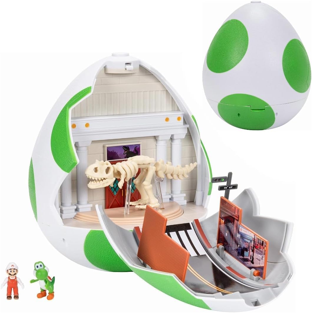 Das Super Mario Galaxy Movie-Spielset – 23 cm Yoshi-Ei mit 3,8 cm Yoshi und exklusiver Feuer-Mario-F