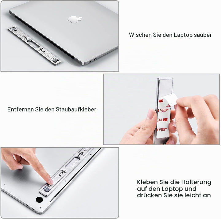 nediea Faltbarer Laptop Ständer, Laptopständer Höhenverstellbar, Laptop Kippständer, Tragbarer Lapto