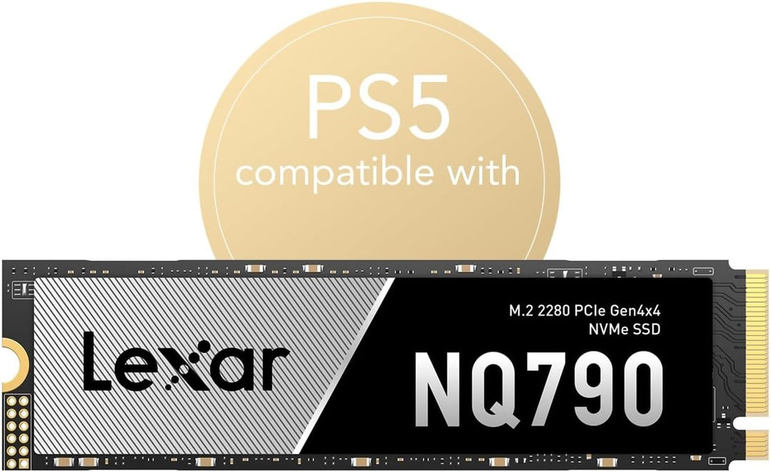 Lexar NQ790 M.2 SSD 2TB NVMe SSD Interne SSD 2TB, PCIe 4.0 Gen4x4, 7000 MB/s Lesen, 6000 MB/s Schrei