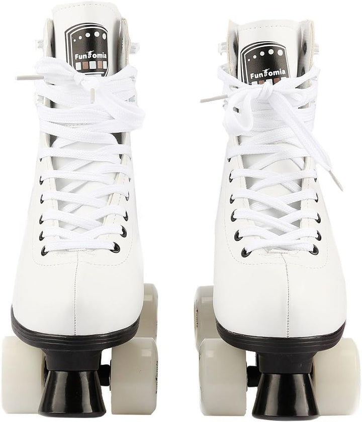 Rollschuhe/Discoroller in Grössen 30-44 - Rollerskates Disco Roller Skate Indoor Outdoor 42 Weiss, 4