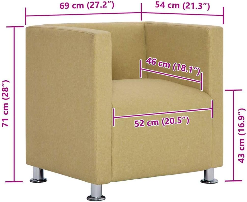 vidaXL Clubsessel Loungesessel Cocktailsessel Relaxsessel Fernsehsessel Polstersessel Lounge Sessel