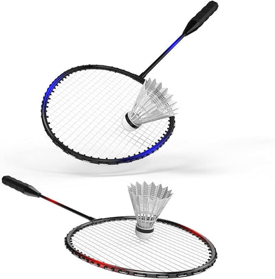 KH Federball Set Badminton Schläger Set 2-4 Spieler für Erwachsene Kinder, leicht und stabil, Schläg