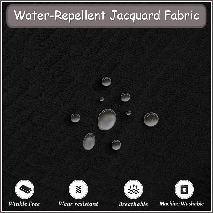Stretch wasserdichte Jacquard mit langem Gitter Esszimmer Stuhlhussen Home Decor, Stuhlhussen für Es