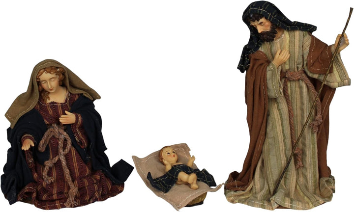 ZICOM Ankleidefigurenset Byzanz, Krippenfiguren klassisch ca. 16cm 10-TLG. Polyresin bekleidet