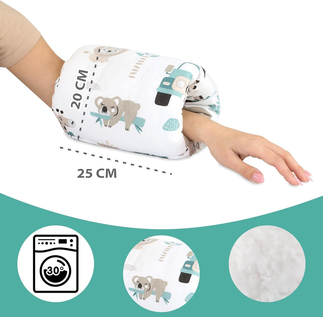 Stillkissen klein Breastfeeding und Nursing Pillow für unterwegs 20 cm - Stillmuff Armkissen und Lag