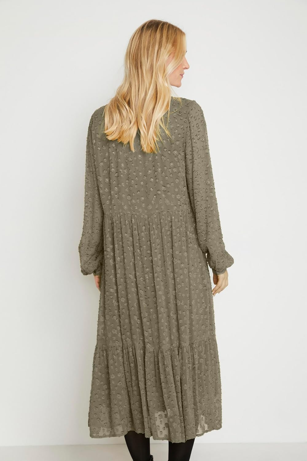 KAFFE Damen Women's Dress Long Sleeve Below The Knee Lässiges Kleid 40 Mermaid, 40 Mermaid