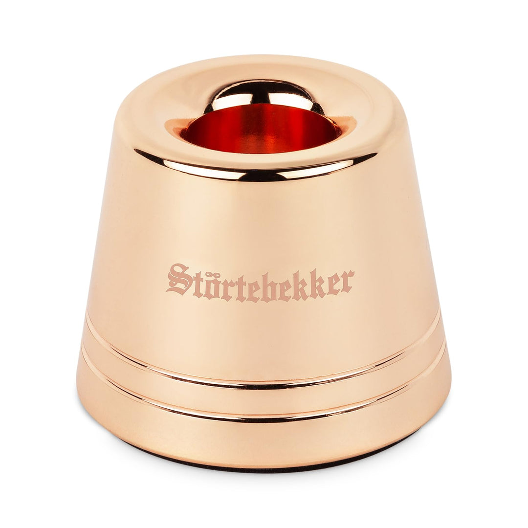 Störtebekker® Premium Rasierständer "Hamburg" aus Edelstahl in Rosé-Gold - geeignet für (Störtebekke