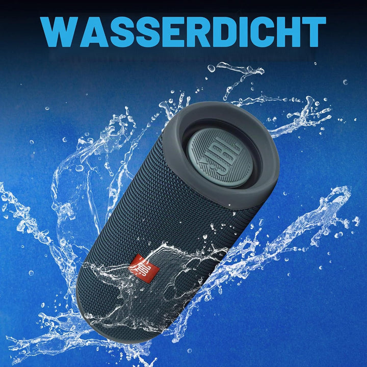JBL Flip 5 Bluetooth Box (Wasserdichter, portabler Lautsprecher mit umwerfendem Sound, bis zu 12 Stu