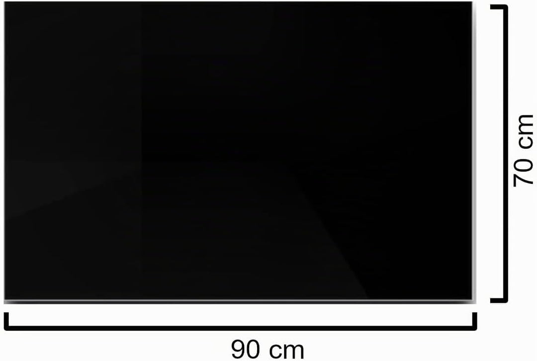 Euro Tische Glasplatte für Kaminofen und Tischplatte in 90x70cm Facettenschliff, Schutzplatte mit 6m