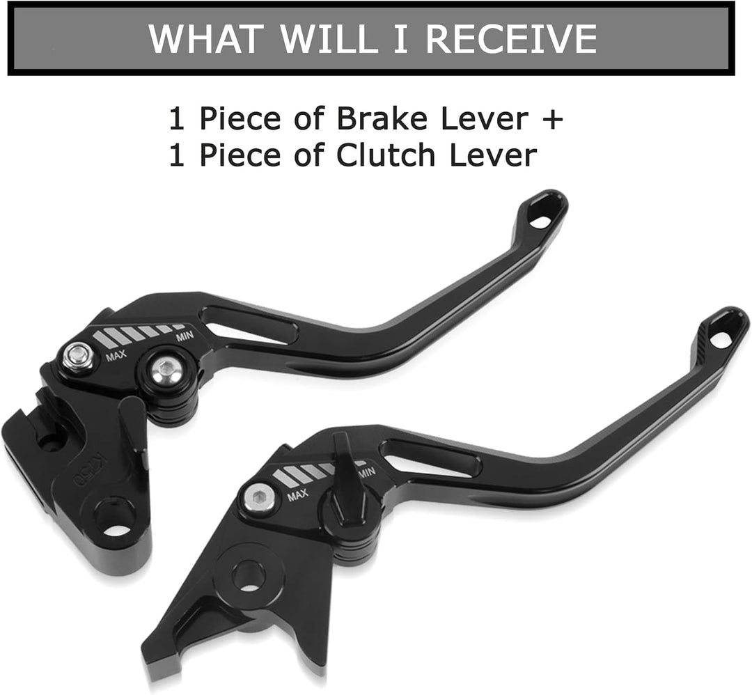 psler 5D Rautenbremskupplungshebel für Kawasaki Z750 (Not Z750S model) 2004-2006 (Schwarz) Schwarz K