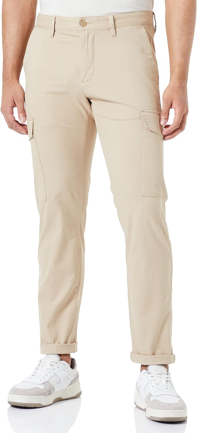 s.Oliver Herren Hose lang 32W / 34L Beige 8195, 32W / 34L Beige 8195