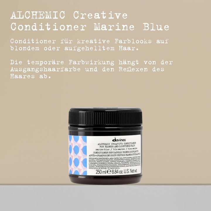 Davines Alchemic Creative Conditioner Marine Blue 250ml - Marineblaufarbener Conditioner