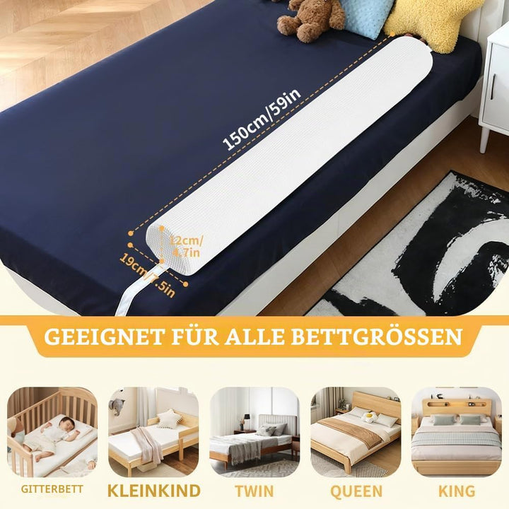 DUJUIKE Bettschutzgitter für Kleinkinder, Bettumrandung für Baby ältere Menschen, Bettgitter aus Sch