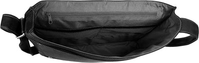 Harolds Campo Messengerbag aus Leder 38 cm schwarz