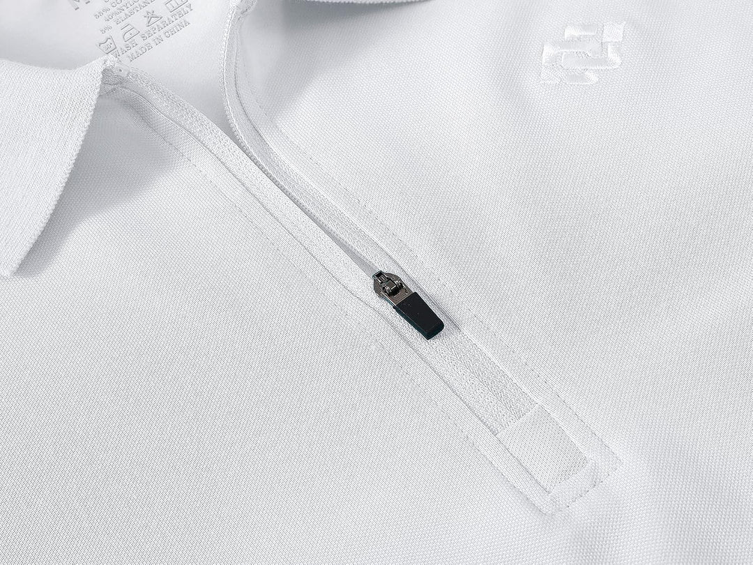 MoFiz Damen Poloshirt Langarm Baumwolle Polohemd Sport Polo Wintershirts mit Reissverschluss Kragen