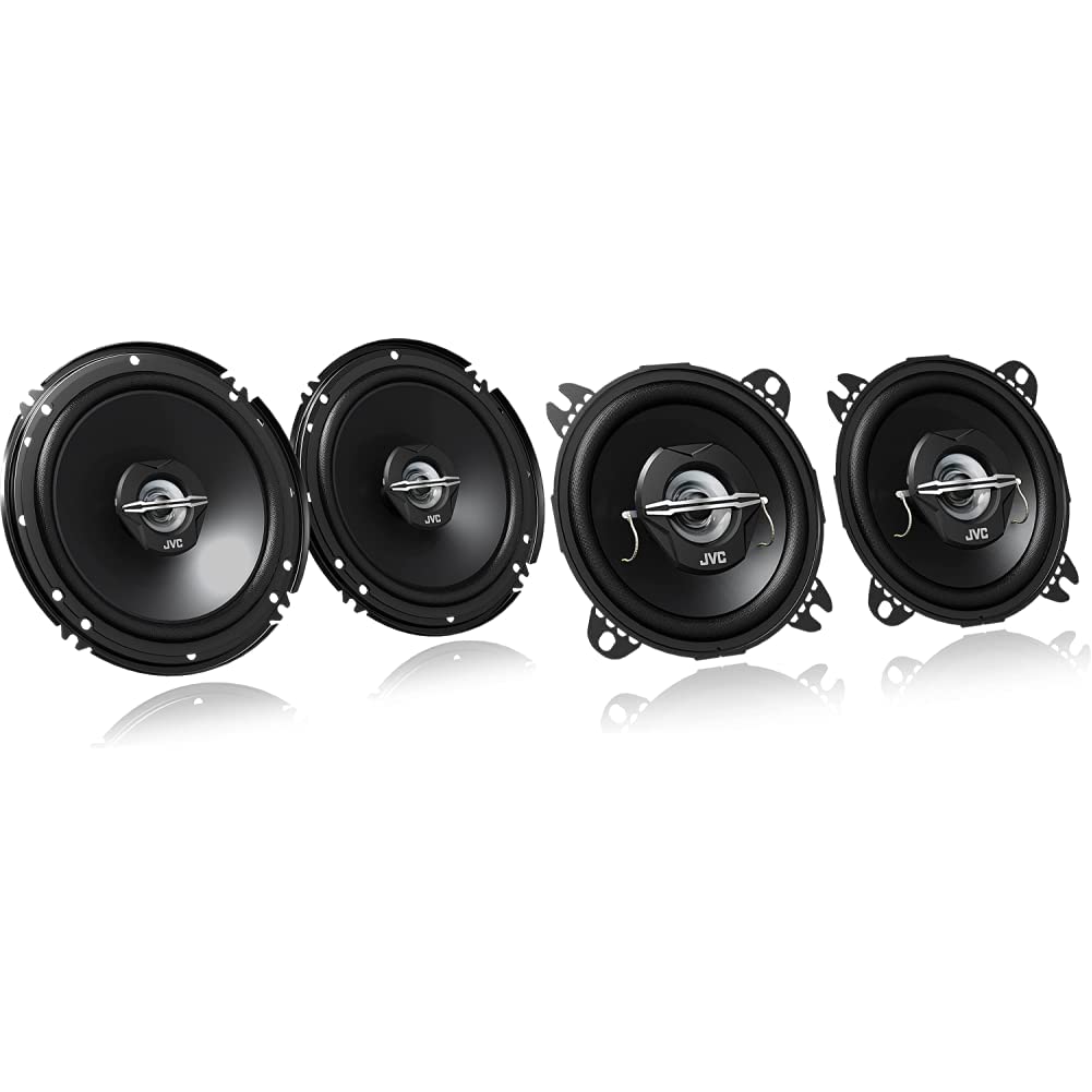 JVC CS-J620X 16 cm 2-Wege-Koaxial-Lautsprecher, 2 Stück & CS-J420X 10 cm 2-Wege-Koaxial-Lautsprecher
