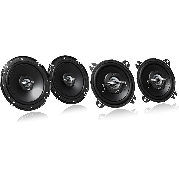 JVC CS-J620X 16 cm 2-Wege-Koaxial-Lautsprecher, 2 Stück & CS-J420X 10 cm 2-Wege-Koaxial-Lautsprecher