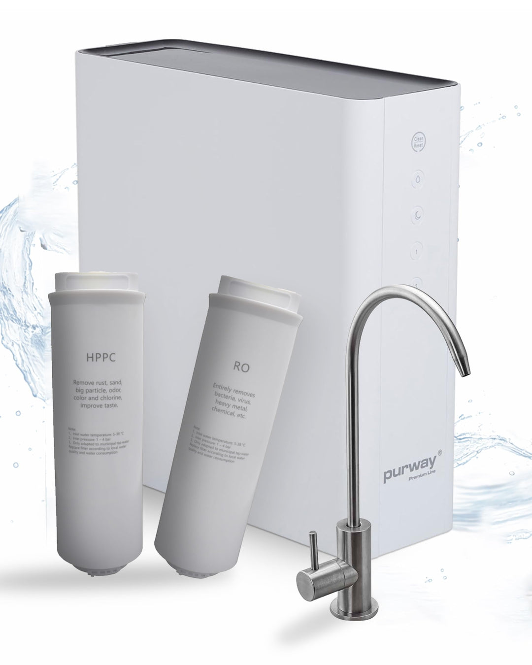 PUR PREMIUM TOP 600 GPD Direct flow Umkehrosmoseanlage + Ersatzfilter HPCC