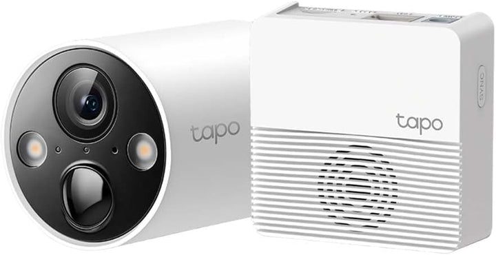 Tapo C420S1 Überwachungskamera innen & aussen, 2K hohe Auflösung, 5200mAh wiederaufladbarer Akku, Vo