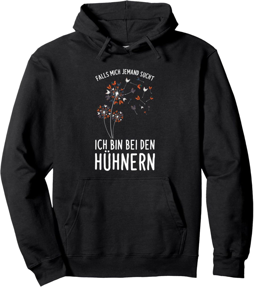 Bin Bei Den Hühnern Bauer Huhn Landwirt Bauernhof Pullover Hoodie