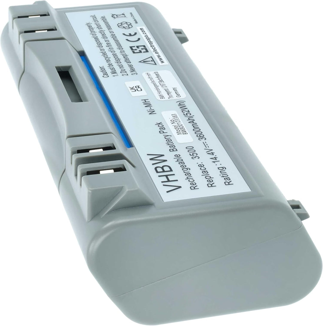 vhbw NiMH Akku 3600mAh (14.4V) kompatibel mit iRobot Scooba 330, 340, 34001, 350, 380, 385, 390, 580