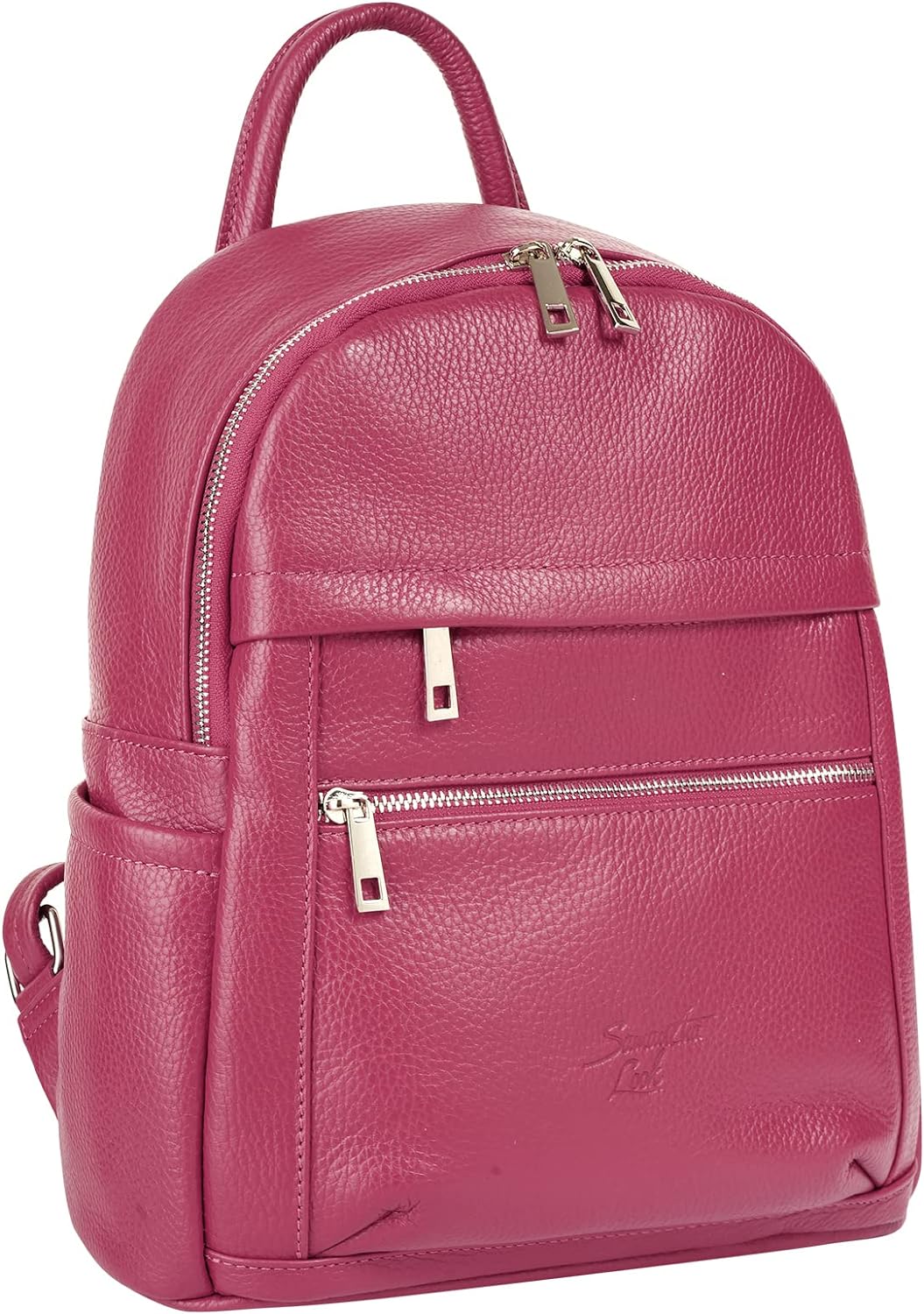 Samantha Look Rucksack Echt Leder pink Damen - 021678