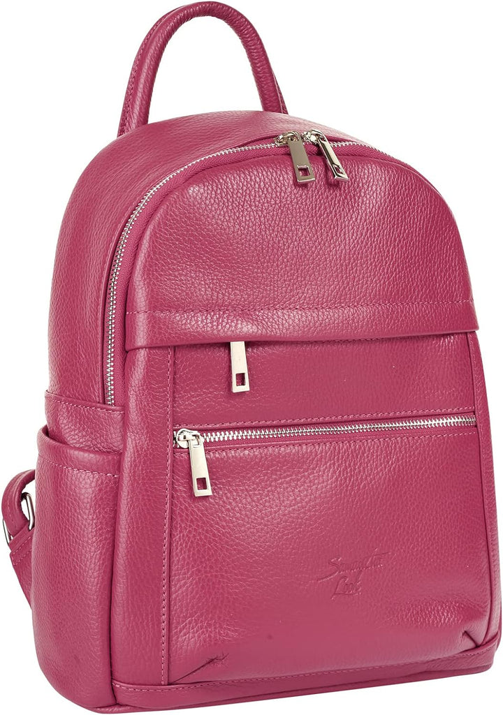Samantha Look Rucksack Echt Leder pink Damen - 021678