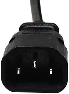 CERRXIAN 7.5In 20CM IEC 320 90 Grad C13 3 Pin Buchse an C14 3 Pin Stecker PDU Netzteil Verlängerungs