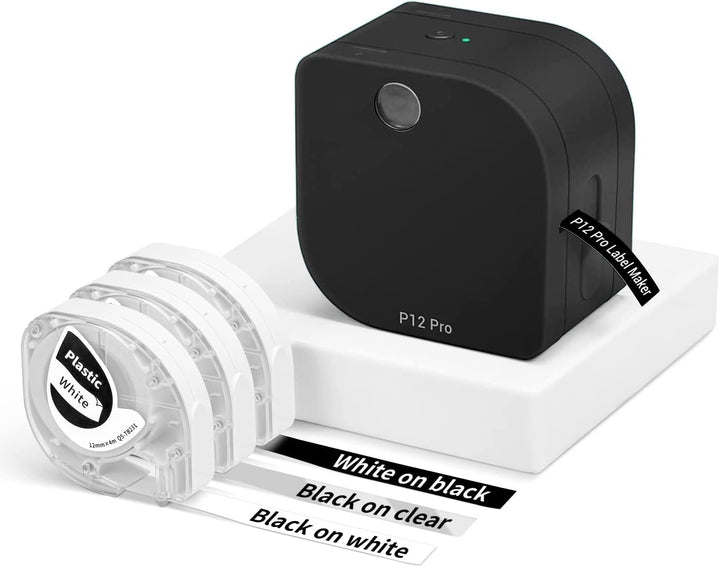Phomemo Thermotransfer Etikettendrucker Kit | Aufgerüsteter P12-Pro Beschriftungsgerät Selbstklebend