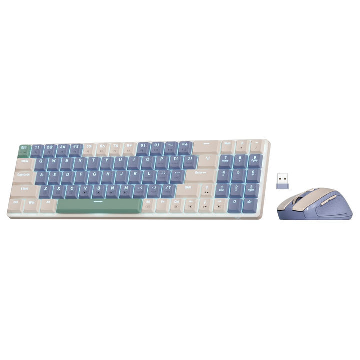 Redragon BS135 Kabellose Tastatur- und Mauskombination, 75% 78 Tasten, 2,4 GHz Tastatur mit niedrige