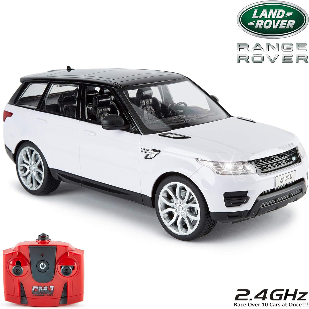 CMJ RC Cars 114GRRW Land Rover Cars Offiziell lizenzierte Fernbedienung Range Sport in 30 cm Grösse