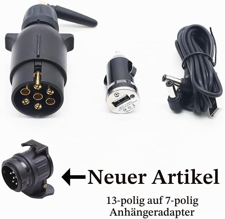 ETUKER LED Magnetische Drahtlose Anhänger Rücklicht mit Reflektor, 12V Wasserdichtes drahtloses Anhä