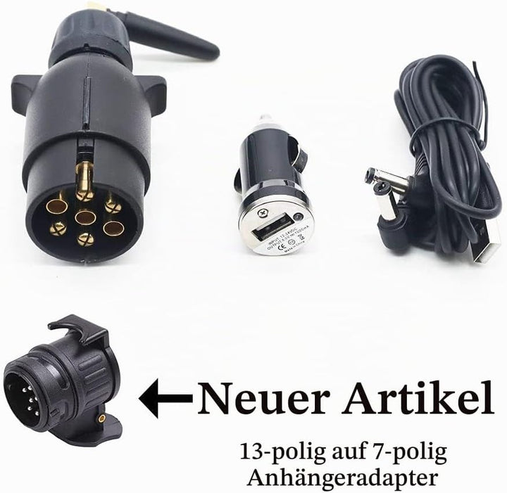 ETUKER LED Magnetische Drahtlose Anhänger Rücklicht mit Reflektor, 12V Wasserdichtes drahtloses Anhä