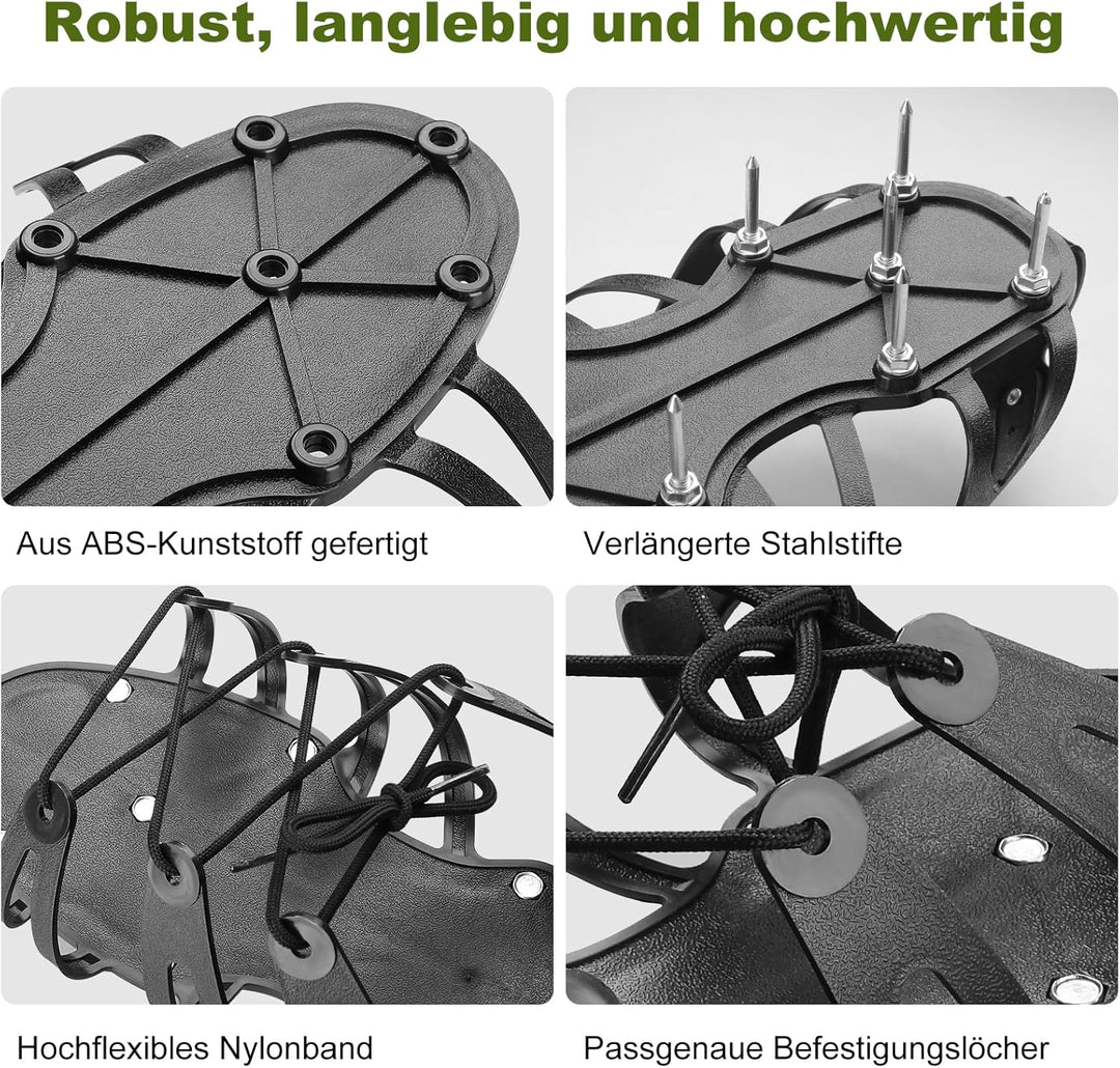 Nagelschuhe Rasen, Rasenlüfter Schuhe + Rasenschuhe Belüftung mit 22 Stahlspikes – Luftungsschuhe Mi