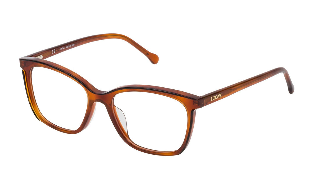 Loewe Unisex-Erwachsene VLWA05M510ADP Brillengestelle, Braun (Dark Havana+Light Havana), 55
