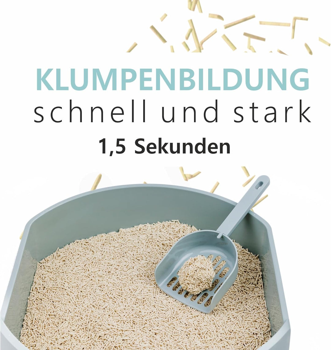 Tofu-Katzenstreu für Katzen (18L/7,5Kg) - Natürlich und biologisch abbaubar - Sofort klumpend, staub