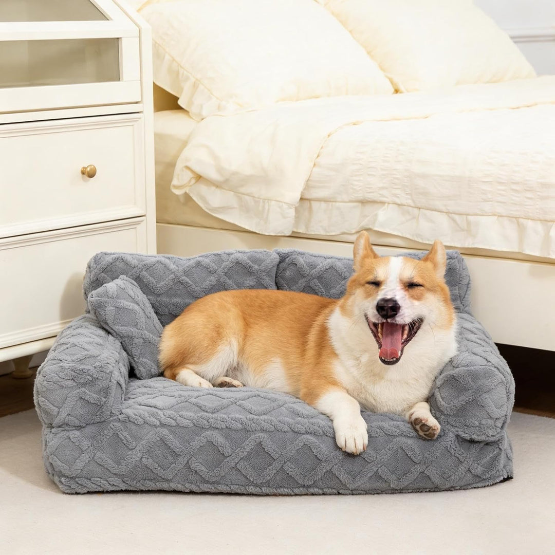 Generisch 2026 Stützendes Schlafsofa für Hunde Katzen, orthopädischer Komfort mit abnehmbarem, wasch