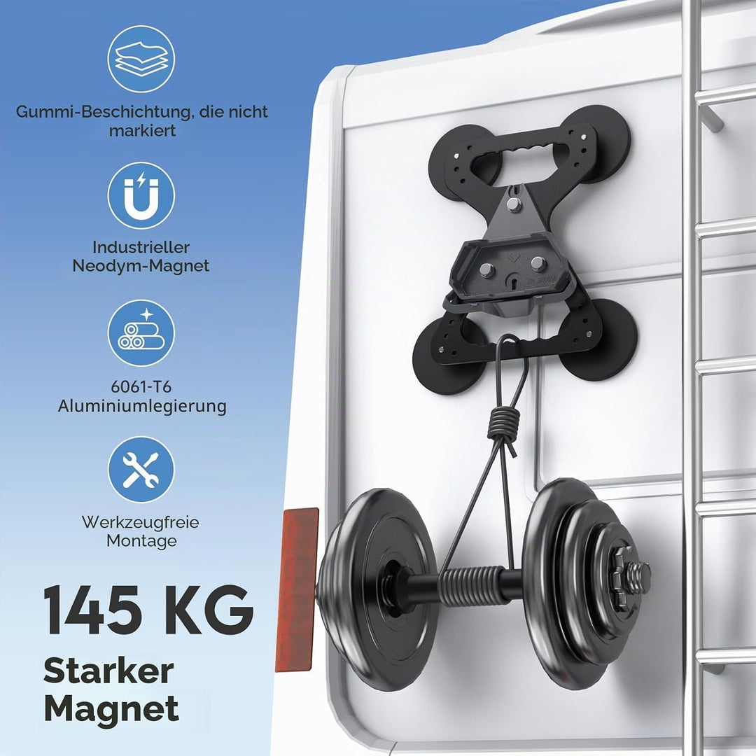 EDUP Starlink Mini Magnetische Dachhalterung, 145kg Haftkraft, Aluminium Starlink Mini Halterung, Ro