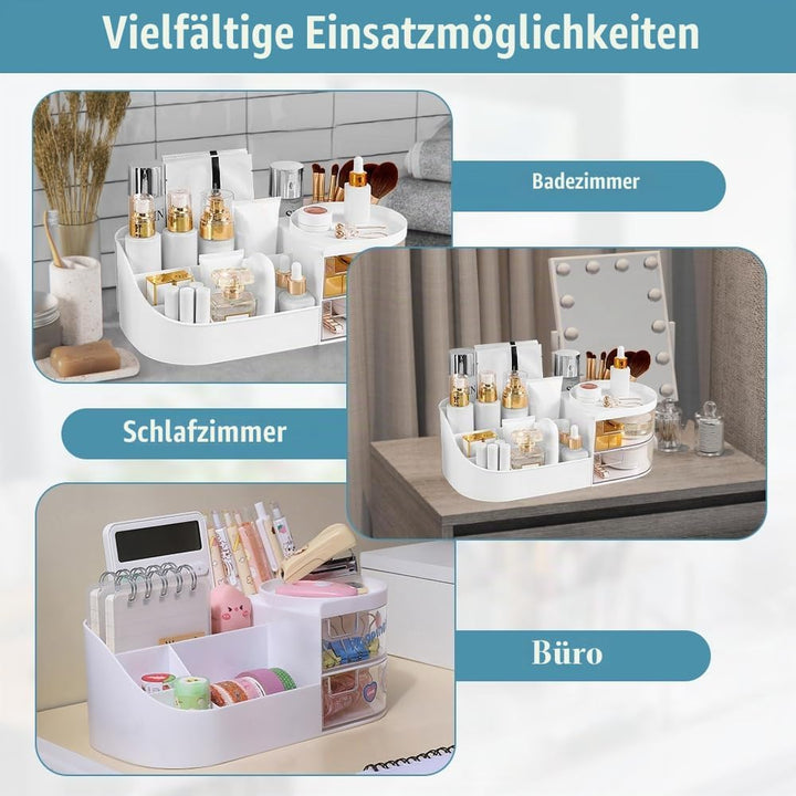 Make Up Organizer Kosmetik Aufbewahrungsbox mit Schubladen Schminktisch Organizer Schminkbox Beauty