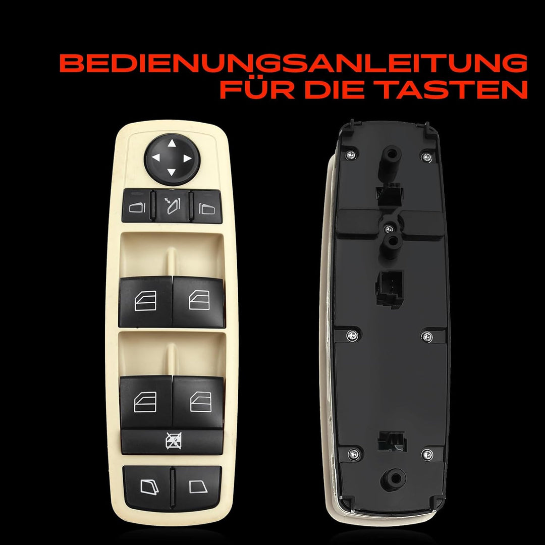 Frankberg Fensterschalter Schalter Vorne Links Kompatibel mit X164 2006-2016 W164 2005-2011 W251 V25