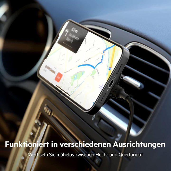 BelkinBoostChargedrahtloser magnetischer Kfz-Telefon-Halter, kompatibel mitMagSafe-fähigemiPhone14/1