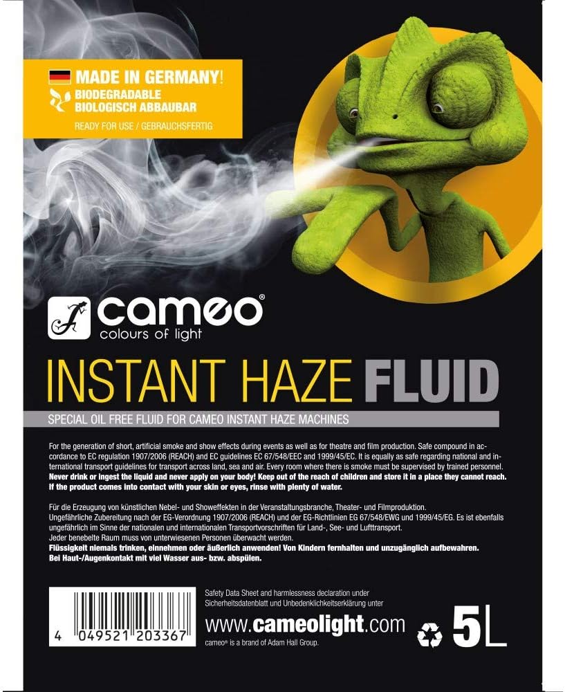 Cameo Light CLFIH5L Flüssigkeiten & Düfte5 Liter Instant Haze